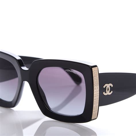 chanel sunglasses 22|CHANEL 5435 Rectangle Acetate Sunglasses.